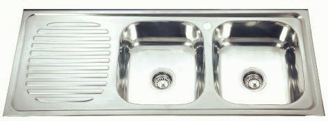 Two bowl one drain sink-KBDB12050BR